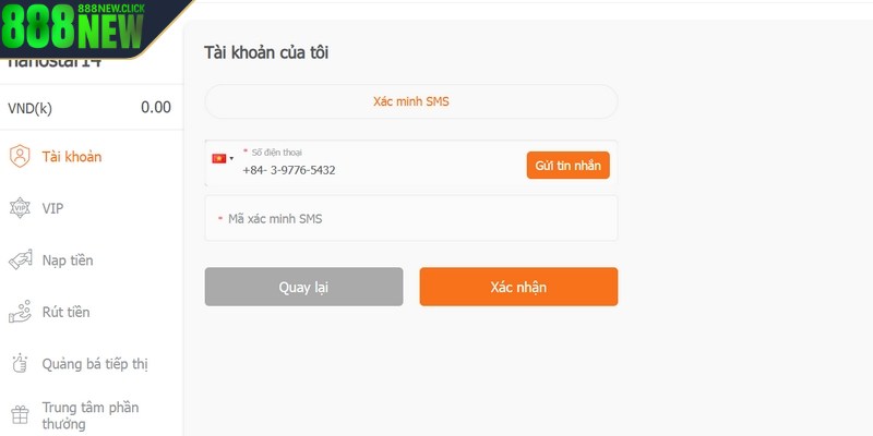 Đảm bảo số dư trong tài khoản đủ để thực hiện giao dịch đổi thưởng